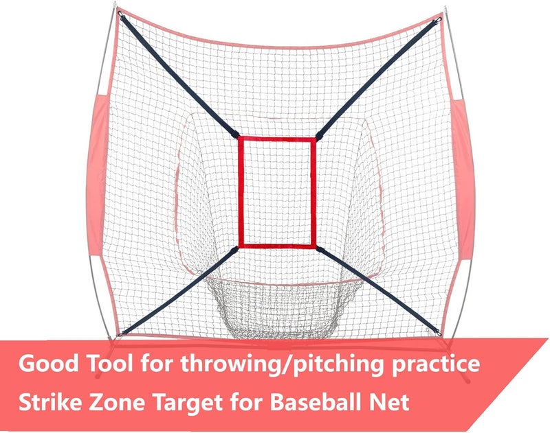 CORECISE Strike Zone Target for Baseball Softball net, Throwing Pitching Hitting Batting Catching Practice Target, Pitcher Accuracy Training Aids - Image 2